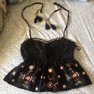 Free People top (Never worm)
